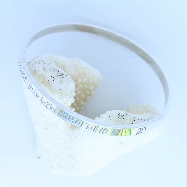 Yogena Cittasya Silver Bangle