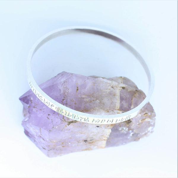 Yogena Cittasya Silver Bangle