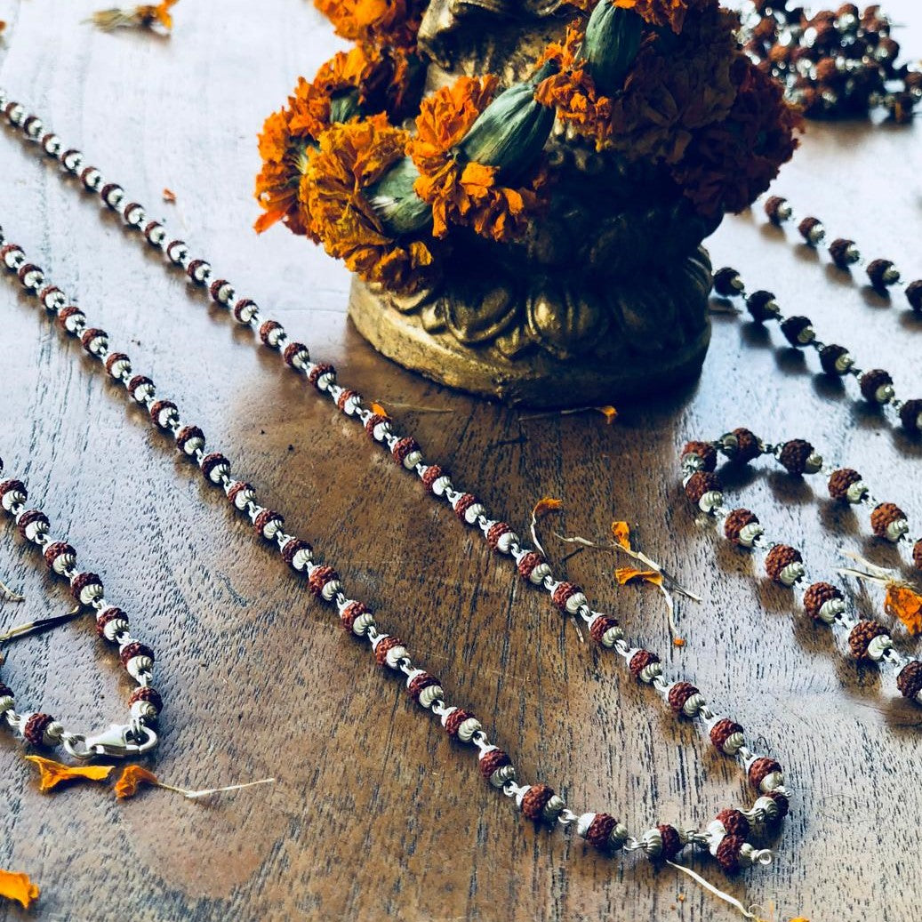 Himalayan Rudraksha in Silver 2mm