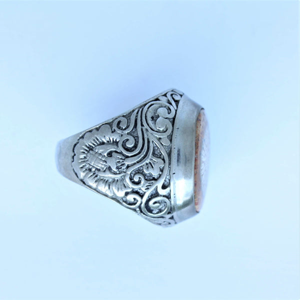 Fossilized Coral Ring
