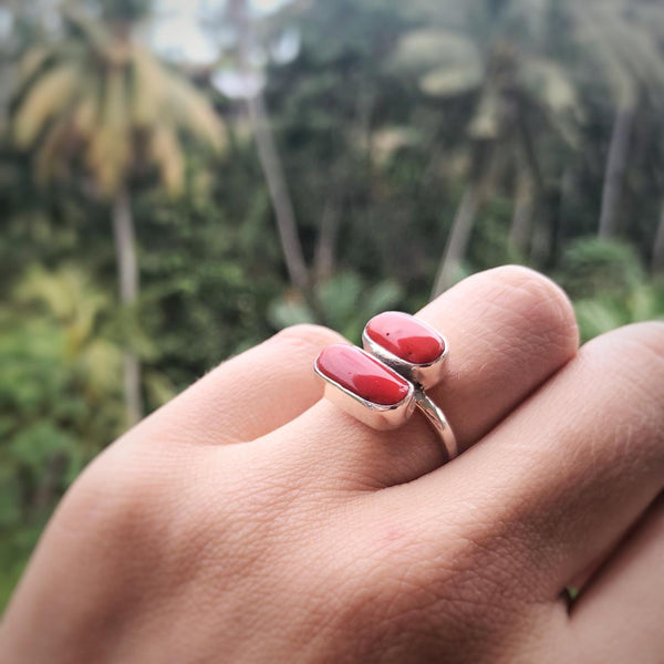 Red Coral Rings